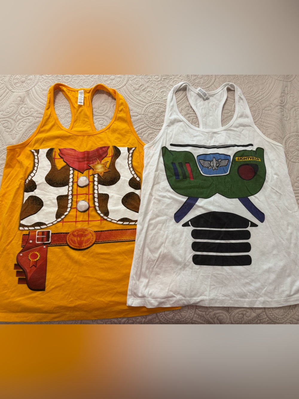 RunDisney Race Costumes Woody and Buzz Tank Top
